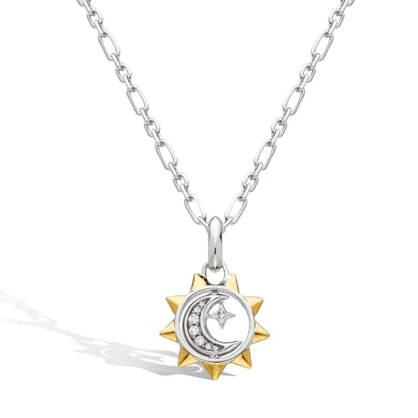 Revival Céleste Sun, Moon & Star Spinner Necklace Conti Jewelers Endwell, NY