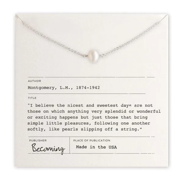 Simple Pleasures Pearl Necklace Conti Jewelers Endwell, NY