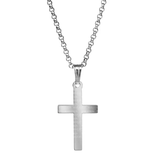 Adult Polished Cross on 18