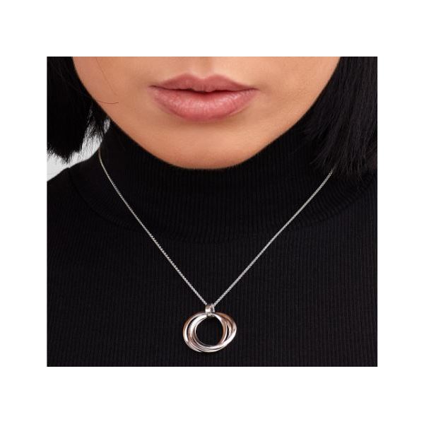 Bevel Trilogy Grande Link Slider Necklace Image 2 Conti Jewelers Endwell, NY