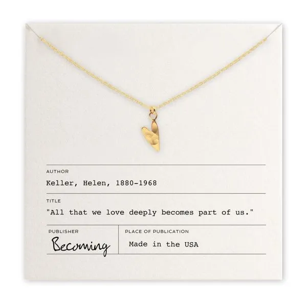 Love Deeply Necklace in 14k Yellow Gold Fill Conti Jewelers Endwell, NY