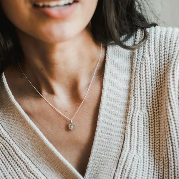 Light Within Necklace in Sterling Silver Image 3 Conti Jewelers Endwell, NY