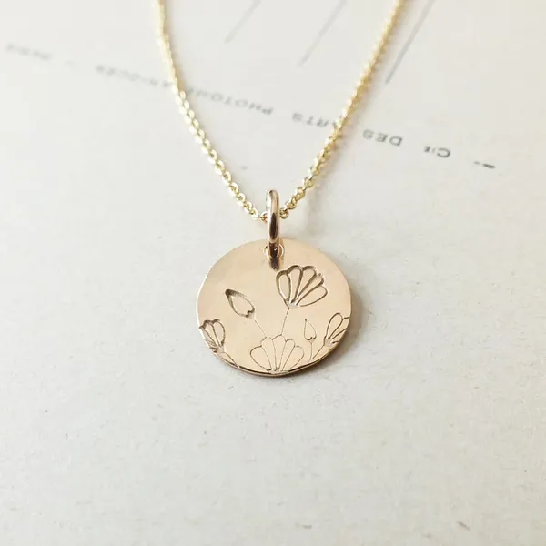 Blossom Necklace in Yellow Gold Image 2 Conti Jewelers Endwell, NY