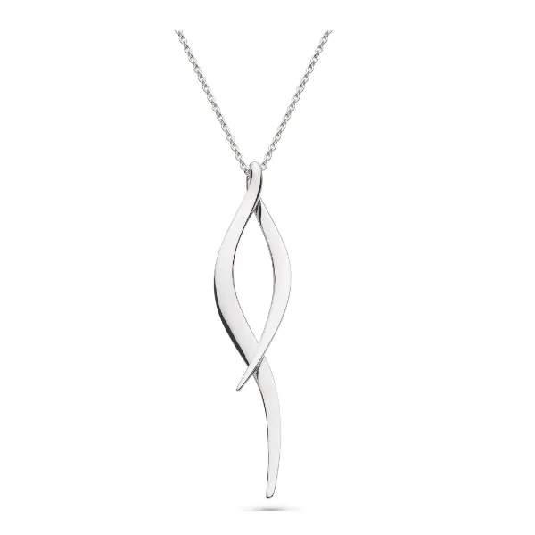 Entwine Twine Twist Large Necklace in Sterling Silver Conti Jewelers Endwell, NY