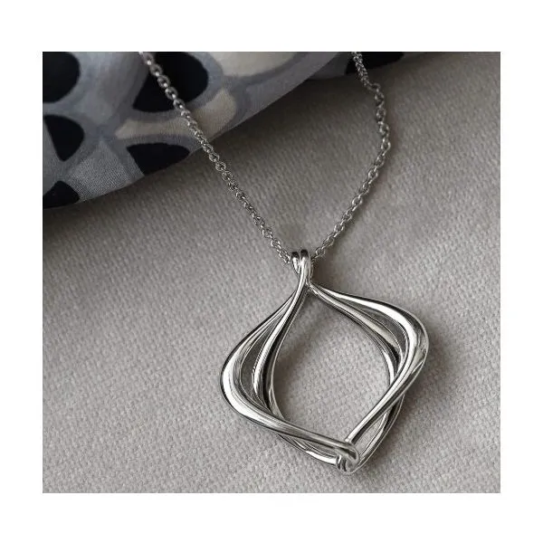 Alicia Midi Necklace in Sterling Silver Image 2 Conti Jewelers Endwell, NY