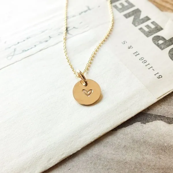Heart Necklace in 14k Yellow Gold Fill Image 2 Conti Jewelers Endwell, NY
