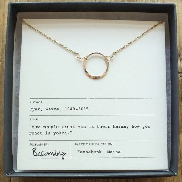 Karma Necklace in Yellow Gold Conti Jewelers Endwell, NY
