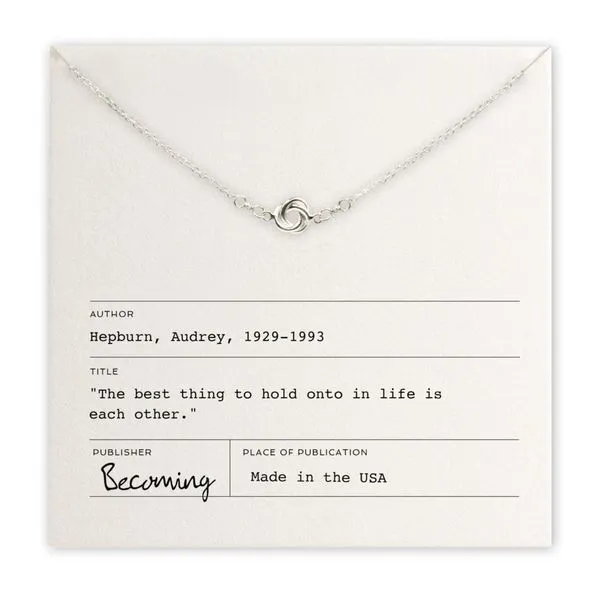 Love Knot Necklace in Sterling Silver Conti Jewelers Endwell, NY