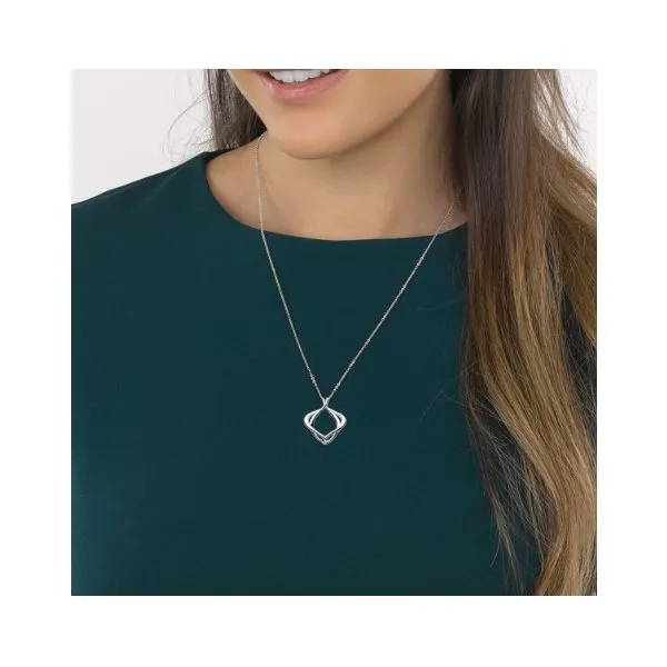 Entwine Alicia Small Necklace in Sterling Silver Image 2 Conti Jewelers Endwell, NY