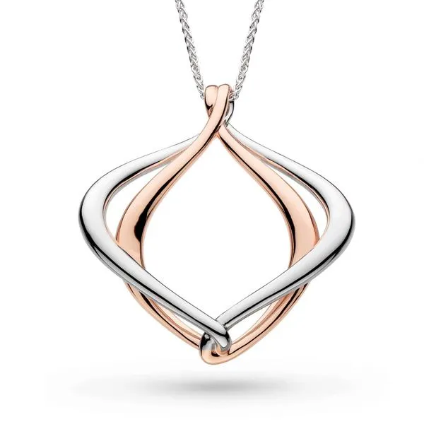 Alicia Rose Grande Slider Necklace in Sterling Silver & 18k Rose Gold Conti Jewelers Endwell, NY