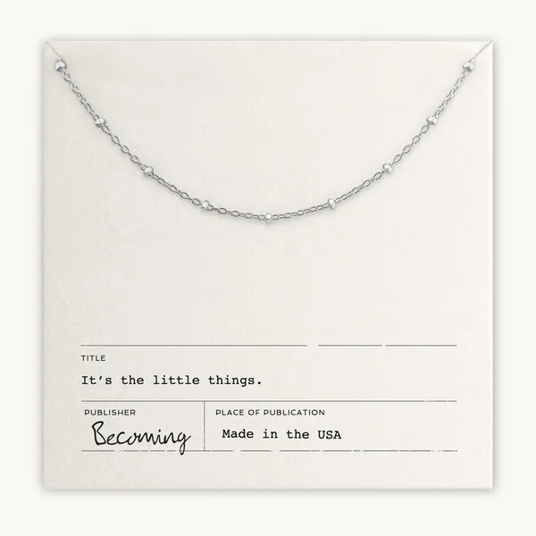 Little Things Necklace in Sterling Silver Conti Jewelers Endwell, NY