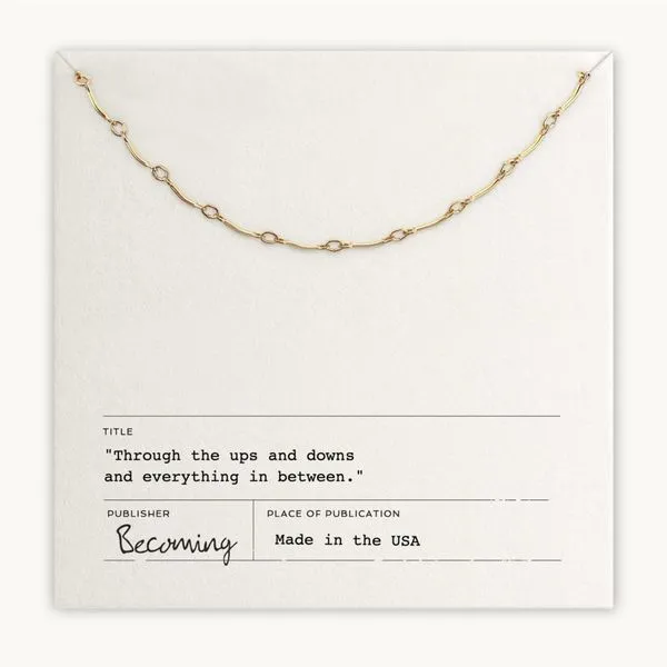 Ups & Down Necklace in 14k Yellow Gold Fill Conti Jewelers Endwell, NY