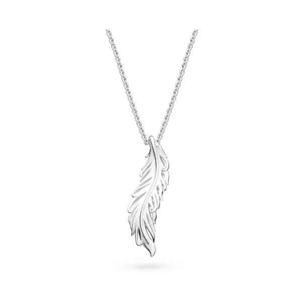 Feather Wisp Necklace in Sterling Silver Conti Jewelers Endwell, NY