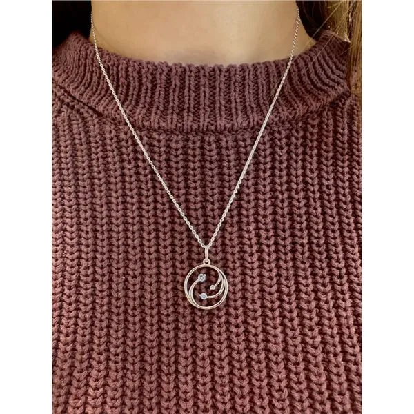 1/5th ct. tw. Three Wishes Pendant Necklace in Sterling Silver Image 2 Conti Jewelers Endwell, NY