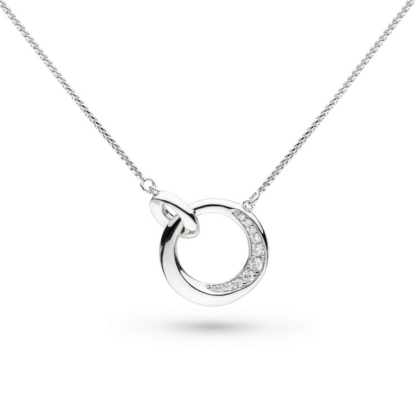 Bevel Cirque Link Pavé Necklace Conti Jewelers Endwell, NY