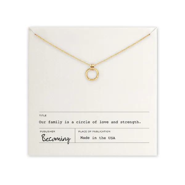 Family Circle Necklace in 14k Yellow Gold Fill Conti Jewelers Endwell, NY