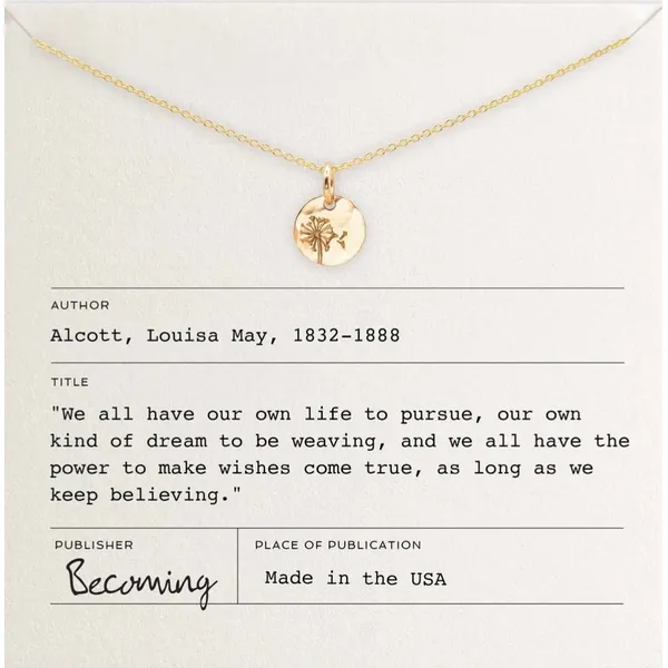 Dandelion Wishes Necklace in 14k Yellow Gold Fill Conti Jewelers Endwell, NY