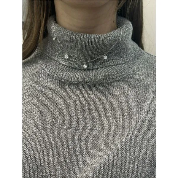 Cubic Zirconia SweetRock Nature Necklace in Sterling Silver Image 2 Conti Jewelers Endwell, NY