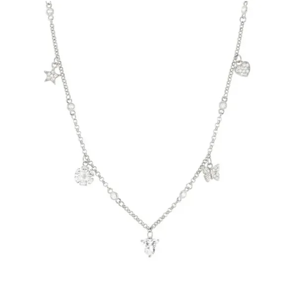 Cubic Zirconia SweetRock Nature Necklace in Sterling Silver Conti Jewelers Endwell, NY