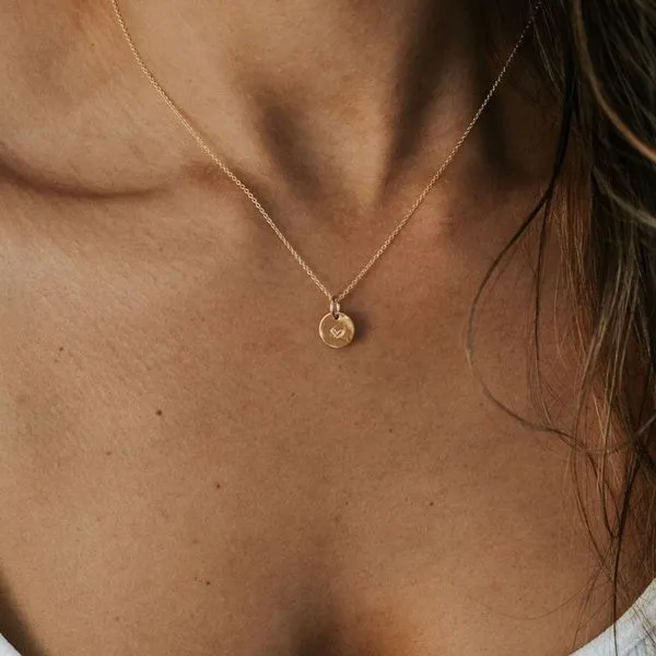 Heart Necklace in 14k Yellow Gold Fill Image 3 Conti Jewelers Endwell, NY