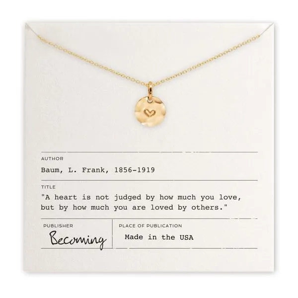 Heart Necklace in 14k Yellow Gold Fill Conti Jewelers Endwell, NY