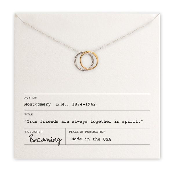 True Friends Necklace in Sterling Silver & Yellow Gold Conti Jewelers Endwell, NY