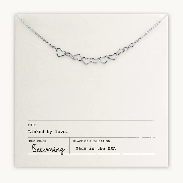 Heart Links Necklace in Sterling Silver Conti Jewelers Endwell, NY