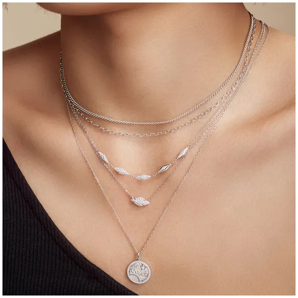 Shiny Sun Star Necklace in Sterling Silver Image 2 Conti Jewelers Endwell, NY