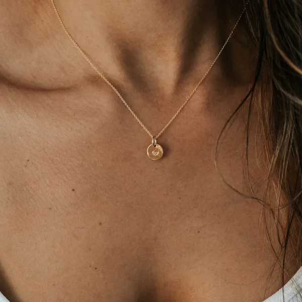 Heart Necklace in 14k Yellow Gold Fill Image 3 Conti Jewelers Endwell, NY