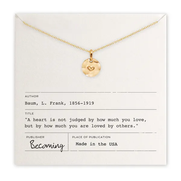 Heart Necklace in 14k Yellow Gold Fill Conti Jewelers Endwell, NY