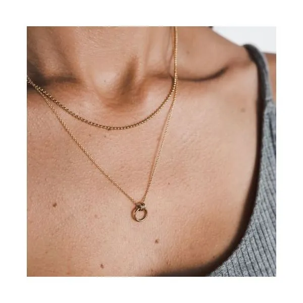 Family Circle Necklace in 14k Yellow Gold Fill Image 2 Conti Jewelers Endwell, NY