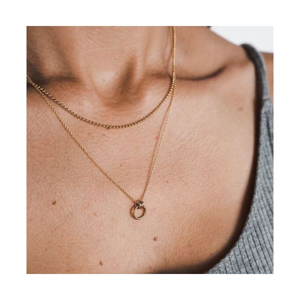 Family Circle Necklace in 14k Yellow Gold Fill Image 2 Conti Jewelers Endwell, NY