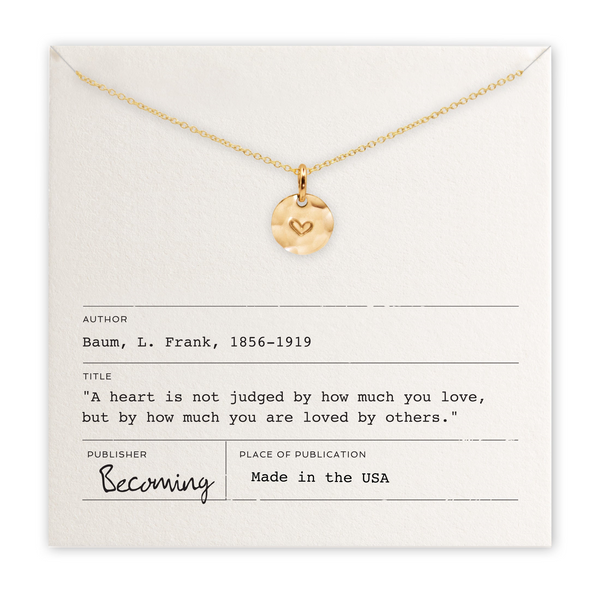 Heart Necklace in 14k Yellow Gold Fill Conti Jewelers Endwell, NY