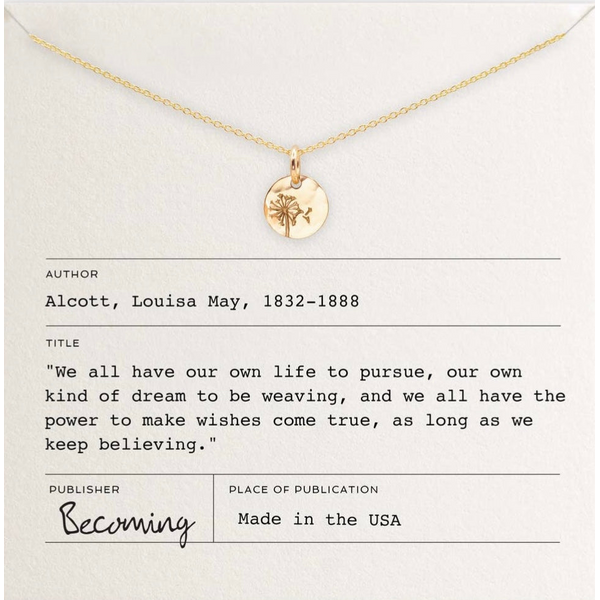 Dandelion Wishes Necklace in 14k Yellow Gold Fill Conti Jewelers Endwell, NY