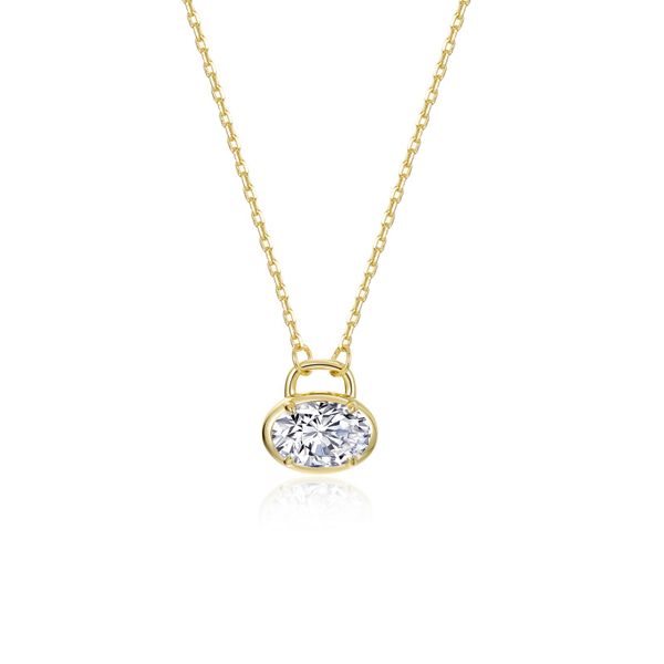 SS YGP Oval Lock Necklace Conti Jewelers Endwell, NY