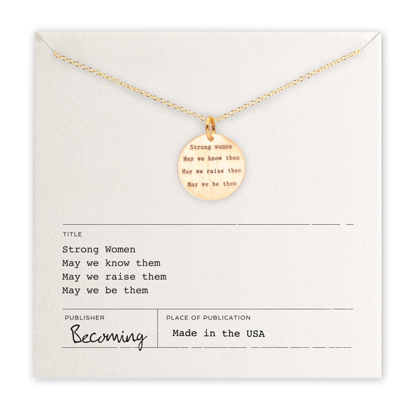 Strong Women Necklace in Yellow Gold-Fill Conti Jewelers Endwell, NY