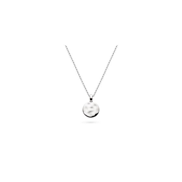 Mirage Reflect Round Disc Mini Necklace in Sterling Silver 18