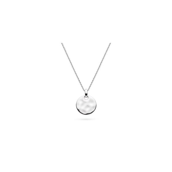 Mirage Reflect Disc Necklace in Sterling Silver 18