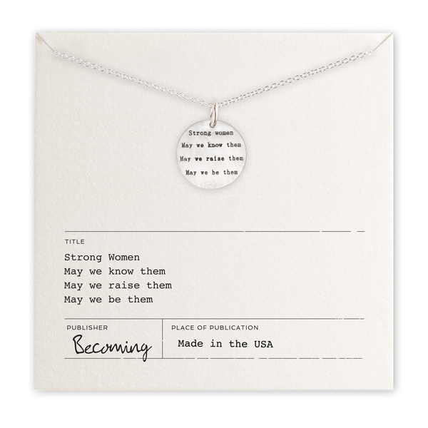 Strong Women Necklace in Sterling Silver Conti Jewelers Endwell, NY