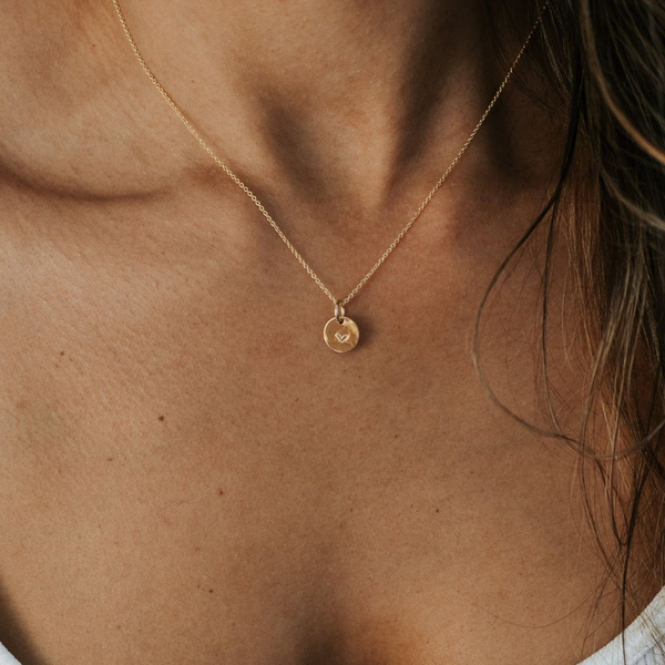 Heart Necklace in 14k Yellow Gold Fill Image 3 Conti Jewelers Endwell, NY