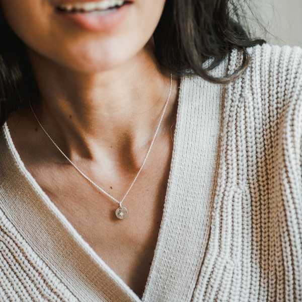 Light Within Necklace in Sterling Silver Image 3 Conti Jewelers Endwell, NY