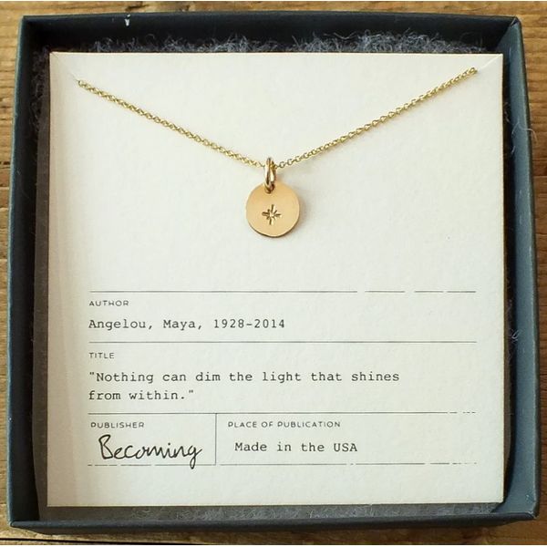 Light Within Necklace in Yellow Gold Image 2 Conti Jewelers Endwell, NY