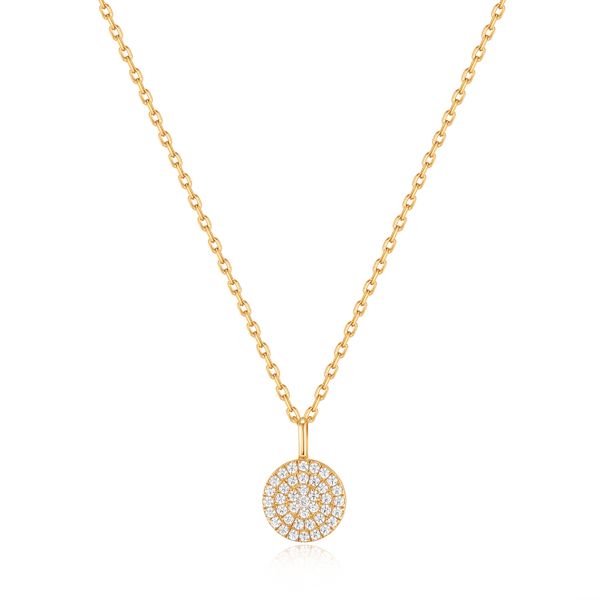 SS YGP Glam Disc Pendant Necklace Conti Jewelers Endwell, NY