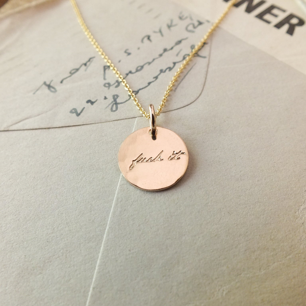 F* It Necklace in 14k Yellow Gold Fill Image 2 Conti Jewelers Endwell, NY