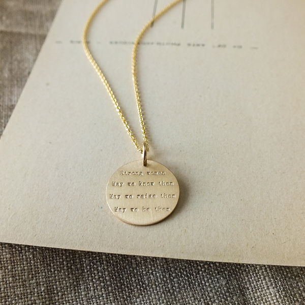Strong Women Necklace in Yellow Gold-Fill Conti Jewelers Endwell, NY