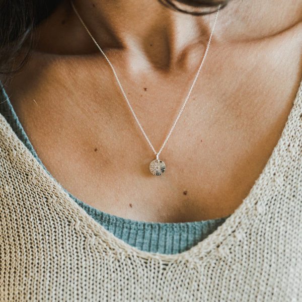 Be The Light Necklace in Sterling Silver Image 3 Conti Jewelers Endwell, NY