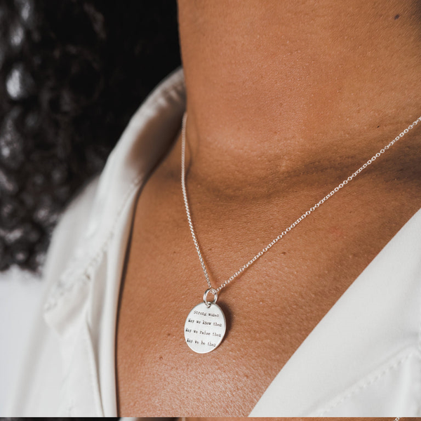 Strong Women Necklace in Sterling Silver Image 3 Conti Jewelers Endwell, NY