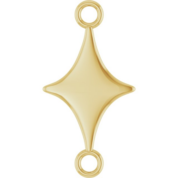 Petit Engravable Geometric Link in 10k Yellow Gold Conti Jewelers Endwell, NY