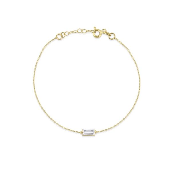 Lab-Grown Moissanite Link in 14k Yellow Gold Image 2 Conti Jewelers Endwell, NY