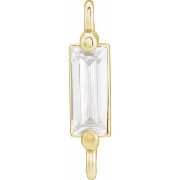 Lab-Grown Moissanite Link in 14k Yellow Gold Conti Jewelers Endwell, NY